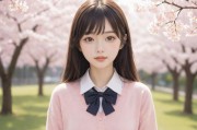 樱花粉麻豆减龄学院风翻领毛衣，今秋最温柔的少女感宣言